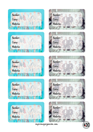 Etiquetas Bts